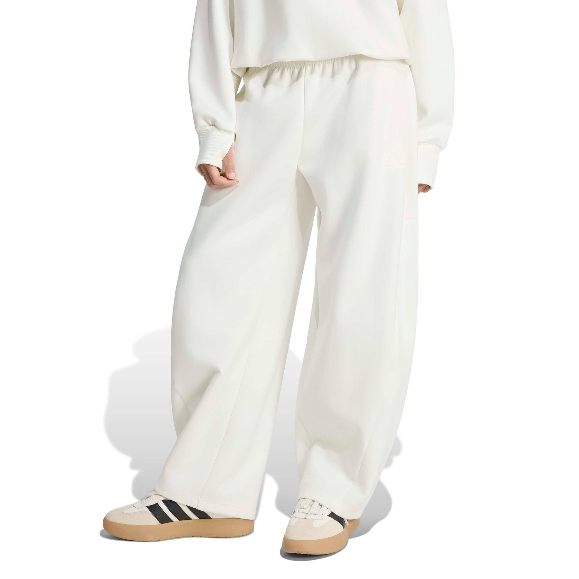 adidas Women's Soft Lux Pants - Off-White - OFF-WHITE